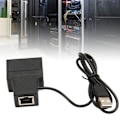 Miniatyrbilde 6 av 8: 100 Mbps Ethernet-splitter RJ45 1 til 2 høyhastighets Ethernet-splitteradapter med USB-strømkabel