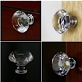 Miniatyrbillede 7 af 7: Krystal Glas Skab Kommode Knapper Diamant Skuffe Dør Knapper