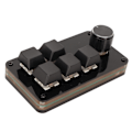 Miniatyrbillede 7 af 8: Programmerbar tastatur 5 taster 1 knap blå switch mekanisk hot swappable kablet USB mini tastatur til medie spil kontor