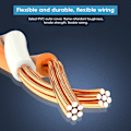 Miniatyrbillede 6 af 7: 40 Gbps Ethernet-kabel Kobbertråd Cat8 Krystalhoved Netværkskabel til Computer Router Bærbar T04052m/6.6ft