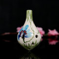 Miniatyrbillede 4 af 4: 6-huls ocarina, alt C, glaseret keramik, smukt design, gaveidé