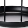 Miniatyrbilde 4 av 5: Serveringsbrett Metall Rund Bærbar Bordplate Oppbevaringsbrett Enkel Moderne Stil med Håndtak Svart