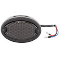 Miniatyrbillede 2 af 2: Motorcykel Retro LED Baglygte Blinklys Stop Brems Nummerplade Lampe Røgfarvet Linse