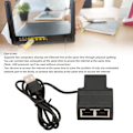 Miniatyrbillede 8 af 8: 100Mbps Ethernet Splitter RJ45 1 til 2 High Speed Ethernet Splitter Adapter med USB-strømkabel