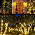 Miniatyrbild 5 av 5: Solar Christmas String Lights LED - 72 Feet 200 LED 8 Modes Fair red light