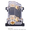 Miniatyrbilde 7 av 8: 0/2/4 Gauge AWG Sikringsholder 1 Inn 1 Ut Inline ANL Blokk med 100Amp Sikring for Bil Båt Lyd