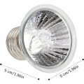 Miniatyrbilde 3 av 5: Skilpaddevarmelampe, 25W Full Spectrum Uva/Uvb Led Varmepære, E27