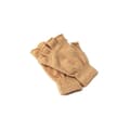Fingerless gloves, short & fingerless - Khaki Khak Khaki one size