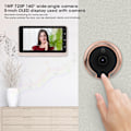 Miniatyrbild 7 av 8: 5 tum Dörrklocka Kamera 720P 1MP Smart Nattseende 2 Vägs Intercom Rörelsedetektering 160° Vidvinkel
