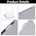 Miniatyrbilde 7 av 8: Liten Reise Foldespeil, 6 x 4 tommer Ultra Bærbar Slank Foldespeil Aluminiumskall Sminke Speil, Tynn Lett Foldespeil for Lomme