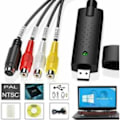 Miniatyrbild 1 av 6: Video Capture Audio Video USB 2.0 Digital VHS Converter Capture Box Video Capture från VCR VHS Kassetter C Hi8 Transfer DVD Recorder Kompatibel med