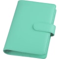Miniatyrbild 7 av 7: A6 PU Läder Notebook Pärm Återfyllbar 6 Ring Pärm för A6 Light Green