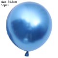 Miniatyrbilde 2 av 5: Krom metallballonger 50 stk 12 tommer tykke lateksballonger
