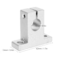Miniatyrbillede 1 af 2: 4 stk. Fastgørelsesbeslag Letvægts Aluminium Legering Hardware Værktøjer SK12 til Skinne / Aksel