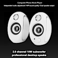 Miniatyrbillede 3 af 8: Bærbar computer overvægt subwoofer lille højttaler