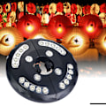 Miniatyrbillede 4 af 5: Parasollys 24 LED Parasollstanglampe til Haveparasoller Campingtelte Sort