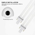 Miniatyrbilde 5 av 5: --4 stk U-formet erstatning 9W 365nm UV-lysrørpære for hjem UV-lampe lys neglkunst DIY