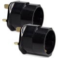 Miniatyrbilde 2 av 8: 2 stk reiseadapter, EU til UK uttak strømadapter