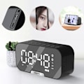 Miniatyrbild 3 av 5: Trådlös Bluetooth-högtalare spegelklocka mini väckarklocka