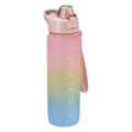 Miniatyrbillede 6 af 10: Blændende Gradient Plastik Vandkop 1000ml Stor Kapacitet Frostmat Casual Kop Rumkop