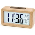 Miniatyrbild 1 av 6: Digital väckarklocka, digital väckarklocka i trä med sensor