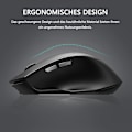 Miniatyrbillede 3 af 6: inphic trådløs mus, Bluetooth-mus lydløs genopladelig (Tri-Mode: BT 5.0/4.0+2.4G), ergonomisk trådløs mus Bluetooth, trådløs mus 6 knapper