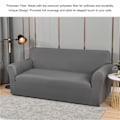 Miniatyrbillede 2 af 5: Sofaovertræk Grå Sofaovertræk Elastisk Fuld Dækning Polyester Fiber Anti Slip Universal Sofa Beskytter til Sofa Sofa