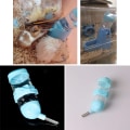 Miniatyrbild 5 av 7: 3 i 1 Hamster Hängande Vattenflaska Husdjur Automatisk Dispenser med Bas