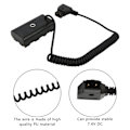 Miniatyrbillede 7 af 8: DTap til NPF550 Strømadapter til Fyldlys Monitor Dummy Batteri Kobler Oplader Kit