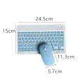 Miniatyrbillede 2 af 5: Kombineret Bluetooth-tastatur og mus - Android Windows /iPad iOS