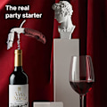 Miniatyrbillede 3 af 5: Vinkorketrækker - Vinkorketrækker med Ergonomisk ABS Greb, Øl wine red