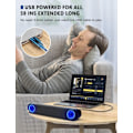 Miniatyrbillede 2 af 11: Computerhøjttalere, USB-drevne PC-højttalere til stationære computere og bærbare computere, med LED-lys, Plug and Play