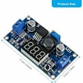 Miniatyrbild 2 av 5: 2 st DC-DC Buck Spänningsomvandlare Strömförsörjningsmodul Stabil Justerbar Steg-Ner-Modul 36V 24V 12V till 5V 2A Strömförsörjningsmodul med LED-display——