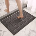 Pikkukuva 6 / 7: Paksut harmaat kylpyhuoneen imukykyiset lattiamatot, wc-matot, wc-liukumattomat matot, kodin matot 50*80cm