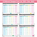 Miniatyrbild 4 av 7: 2021-2022 Skrivbordskalender - 18 månadskalender för skrivbord/vägg 2-i-1,1
