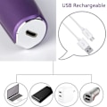 Miniatyrbillede 3 af 7: Ansigtshår Fjerner til Kvinder - Genopladelig Smertefri Flawless Hårfjerner Luksus Bærbar Dame Hårfjerner Shaver med USB-kabel