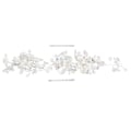 Miniatyrbillede 4 af 5: Blomster Bryllup Hårnål Kunstige Perler Blade Hårpeice Brud Bryllup Hår Tilbehør Sølv Hovedbånd