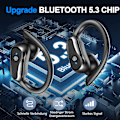 Pikkukuva 3 / 7: Bluetooth-kuulokkeet urheiluun, langattomat Bluetooth 5.3 HiFi Premium Sound -nappikuulokkeet, 2023 uudet langattomat nappikuulokkeet 48 tunnin ENC-melunvaimennuksella