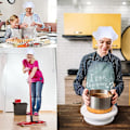 Pikkukuva 4 / 8: Turbaani kokin hattu kolmio huivi ravintola työ hattu naisten