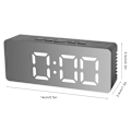 Miniatyrbild 1 av 2: Digital Dubbel Alarmklocka, Högt Alarm för Tunga Sovare, Stor LED-display Klocka för Sovrum USB Laddningsklocka