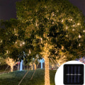 Miniatyrbillede 5 af 5: Solcelledrevne lyskæder 105ft 300 LED farveskiftende lyskæder til