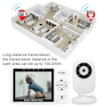 Miniatyrbillede 1 af 3: 3,5 tommer Trådløs Babyalarm Nattesyn 2-vejs Audio Intercom Temperatursensor 100-240V(EU)