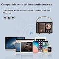 Pikkukuva 4 / 5: Retro Bluetooth-kaiutin, Vintage-sisustus, Pieni langaton Bluetooth-kaiutin, Söpö vanhanaikainen tyyli