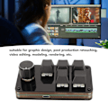 Miniatyrbillede 4 af 8: Programmerbar tastatur 5 taster 1 knap blå switch mekanisk hot swappable kablet USB mini tastatur til medie spil kontor