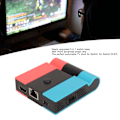 Miniatyrbild 8 av 8: TV Dockningsstation 5 i 1 2USB 45W USB C RJ45 HD Multimedia Interface Gigabit Ethernet Portabel TV Dockningsstation för Switch Röd Blå