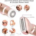 Miniatyrbillede 4 af 5: Multifunktionel 2-i-1 epilator til kvinder – rosaguld