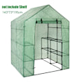 Miniatyrbild 2 av 2: Bärbar PVC-växthusöverdrag Utomhus Mini Walk In Greenhouse