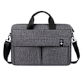 Miniatyrbillede 1 af 6: Laptop taske med skulderrem, vandtæt computer sleeve