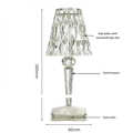 Miniatyrbillede 5 af 5: Nattlampe, akryl bordlampe, genopladelig projektionslampe til sengebord, italiensk design Kartell (én stk.)