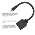 Pikkukuva 6 / 8: RJ45 Ethernet-sovitinkaapelin jatke 1-2 porttiin Erinomainen yhteydensiirtojakaja Sovitin kotitoimistoon